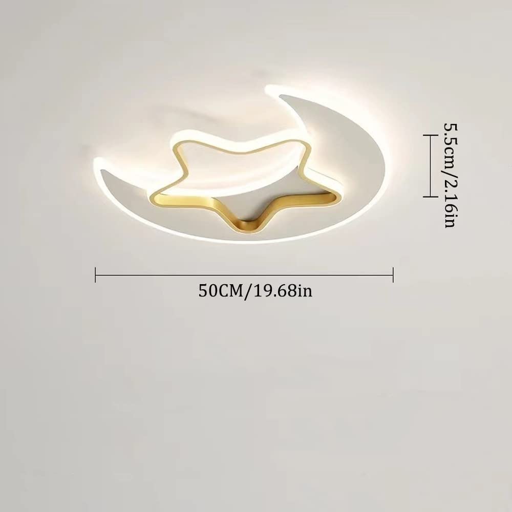 Lampa sufitowa LED w kształcie gwiazdy i księżyca z kreskówek, ochrona oczu, sypialnia, pokój dziecięcy, nowoczesna kreatywna lampa sufitowa, żyrandol