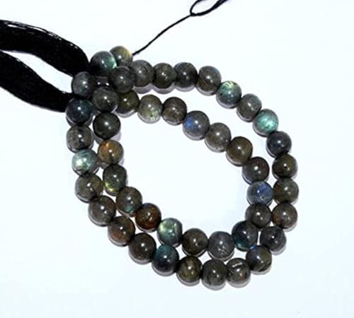 Labradorite briolette bleue perle naturelle 7mm pour création bijou - 2