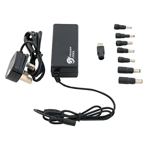 Adaptateur AC Universel 90W chargeur PC portable noir avec protection contre les surtensions