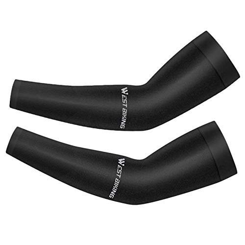 Hotsel Manchettes De Bras,Manchons De Protection Solaire en Soie Glacée, Protège-Bras D'été Et D'équitation en Plein Air,Facteur De Protection UV UPF 50/Équipement De Cyclisme Unisexe Cover