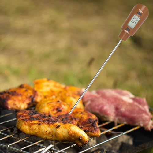 Spatule avec moniteur de température de cuisson en silicone pour la confiserie