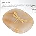 Thumb Worry Stone, Gold Dragonfly Carving Healing Crystal Quartz Palm Stone Meditation Gift for Reiki Meditation Balancing (Type 1)