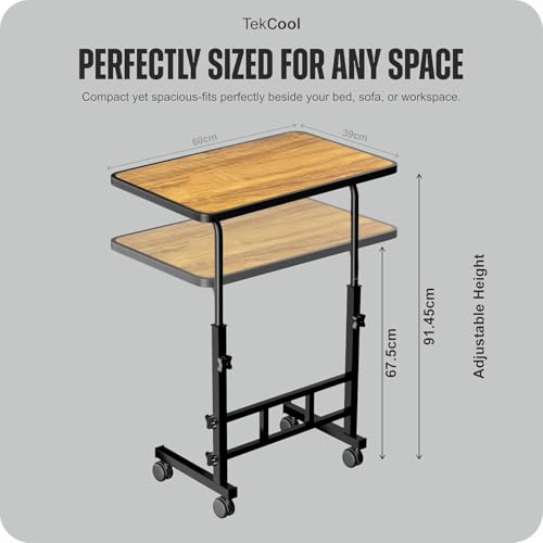 Image of Foldable Study Table /Bed Table /Foldable and Portable Wooden /Writing Desk for Office /Home /School | Adjustable Height, Portable for Office, Work Form Home (Wood)