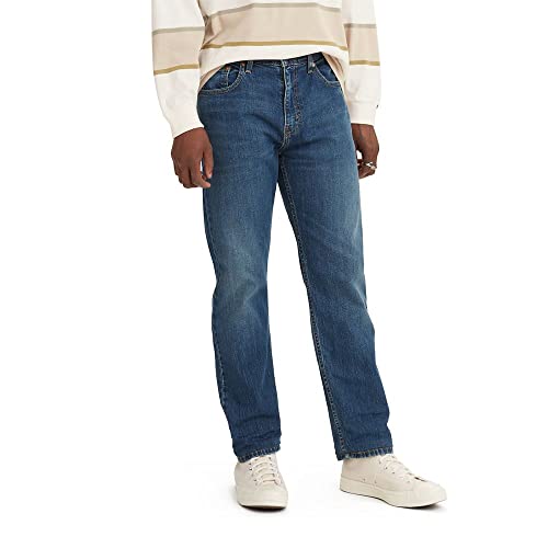 Image of Levi's Men's 502 Taper Fit Jeans (Also Available in Big & Tall), Records on-Dark Indigo Worn in, 42W x 32L