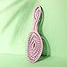 Ninabella Detangle Hair Brush for Women & Men - Does not Pull - Straightening Brushes for Straight & Curly Hair - Unique Spiral Detangling Hairbrush - Pink