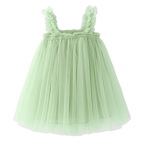 Image of BGFKS Layered Tulle Tutu Dress for Toddler Girls,Baby Girl Rainbow Tutu Princess Skirt Set with Flower Headband.