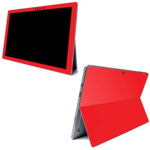Image of MightySkins Carbon Fiber Skin for Microsoft Surface Pro 7 - Solid Red | Textured Carbon Fiber Finish | Easy to Apply, Remove, and Change Styles | Made in The USA (CF-MISURPR7-Solid Red)