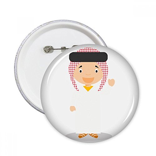 Badge bouton Rose Arabie Saoudite idée cadeau originale en lot de 5 pièces pour fans de customisation