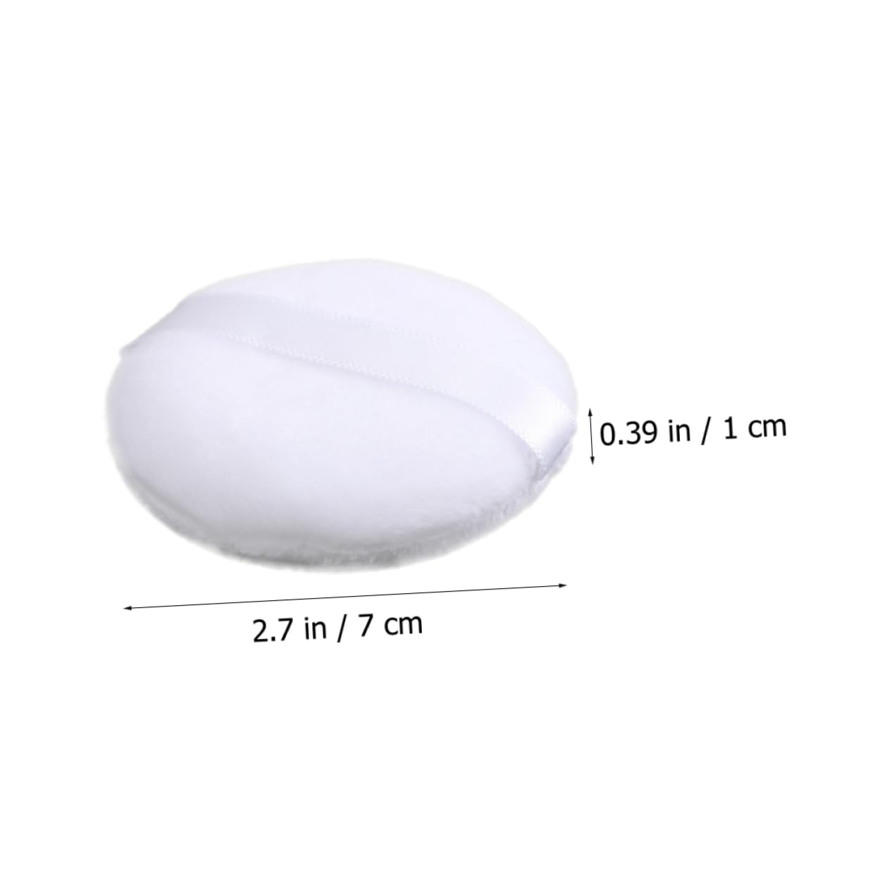 PartyKindom Loose Powder Puff Set 8 Pieces Women's Makeup Skin-friendly Compact Size for Travel