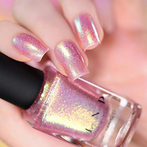 Image of ILNP Opal Sunset - Opalescent Pink Holographic Jelly Nail Polish