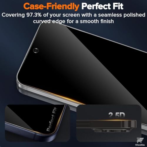 Image of WonRia Pack 1 - Privacy Tempered Glass For OnePlus 13s 5G Screen Guard Protector | Anti-Spy | Case Friendly - Installation Kit