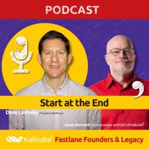 Dave Lavinsky with Jason Barnard on Fastlane Founders And Legacy. Start at the End Podcast Por arte de portada