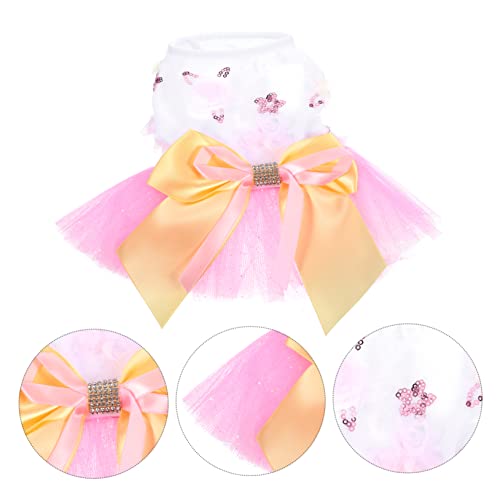 Ipetboom 3Pcs Dog Princess Dress Candy Costume Dresses For Summer Polyester Polka Dot Xs #TOP5