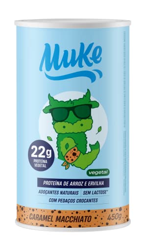 Pote Proteína Vegana Caramel Machiatto 450G, Muke, Muke