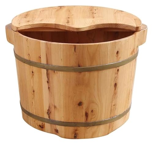 Tina de madera sólida para pies, spa de pies para adultos