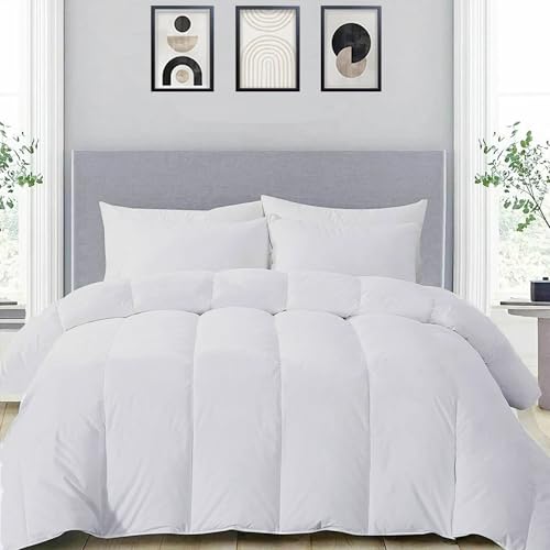MH Home King Duvet 13.5 Tog All Season Comforter Lightweight Skin Friendly Quilt Down Alternative Ultra-Soft Plush Breathable Duvet (13.5 Tog King)