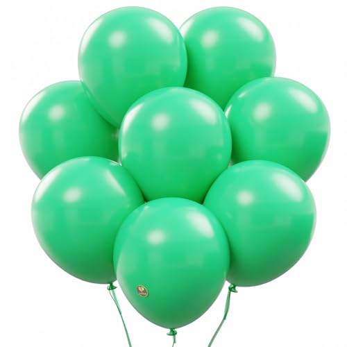 Image of AFTERLOON Biodegradable Natural Rubber Latex Balloons 24 pcs Light Green 10 Inch, Plastic-Free Alternative Matte Color Durable Thickened Extra Strong Helium Float, Multicolor ballon Globos Decor De
