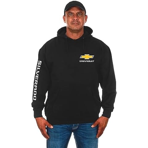 JH DESIGN GROUP Men’s Chevy Silverado Truck Classic Black Pullover Hoodie Sweatshirt (2X, Black) Cover