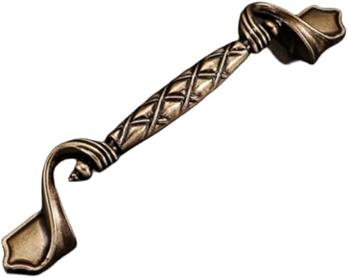 Miniatura 1 de Tiradores de bronce de 2 tamaños para cajones de gabinete de 3.75 pulgadas, tirador de lazo de estilo europeo, accesorios de gabinete de aleación de