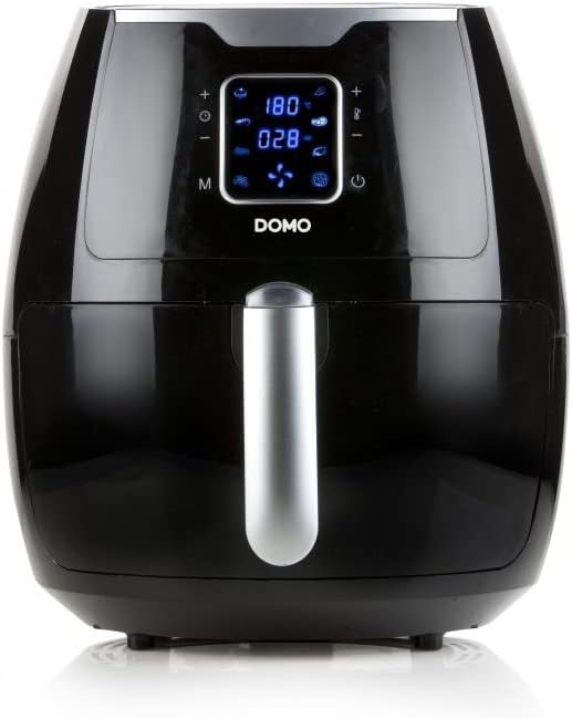 Domo DELI-FRYER XXL Hot air fryer 5,5 L Singolo Nero, Argento Indipendente
