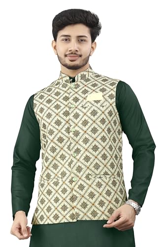 Image of Trustous Traditional Men's Kurta Koti Set (3 PCS SET)
