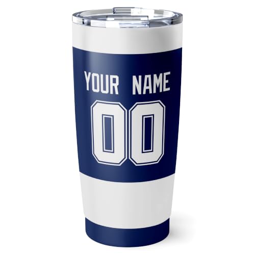 Image of ANTKING Tampa Bay Tumbler 20oz Custom Name Number Travel Mug Gifts | Stainless Steel Insulated Coffee Cup for Men Women