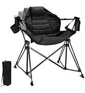 HOMEFUN Hammock Camping Chair With Stand - Portable Folding Rocking Chair For Outdoor Adventures