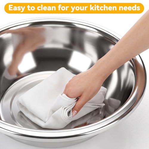 Set 2 piezas Bowl y Colador de Acero Inoxidable 16qt miniatura 6