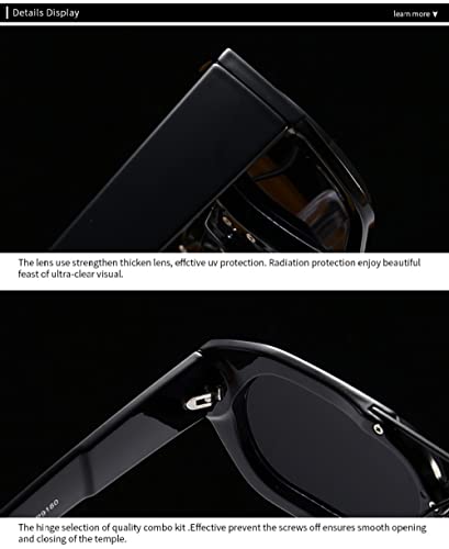 Lunettes de soleil polygone contre l'éblouissement monture léopard rétro