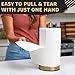 Heavy-Duty Stainless Steel Paper Towel Holder - Easy One-Handed Tear with Suction Cups - Modern Weighted Standing Countertop Dispenser for Kitchen - Holds All Paper Towel Rolls, Gold