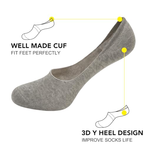 10 Pairs Unisex Athletic Cotton Non Slip Low Cut Flat Liner No Show Socks2