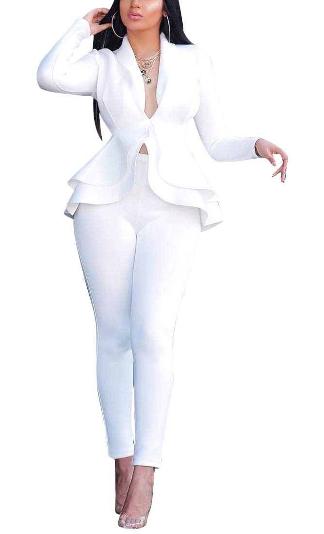 Aro Lora Pant Suits for Women Dressy Casual 2 Piece Outfits