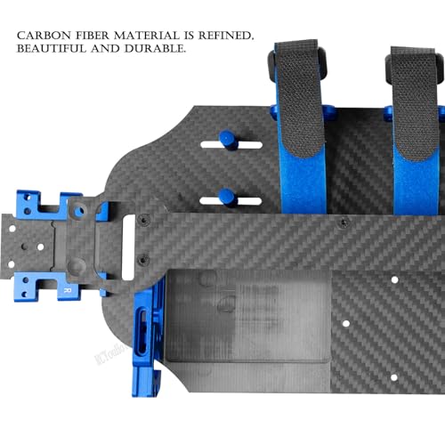 Image of RC Upgrades Part Chassis Protect Armor Skid Plate Guard for 1 /10 F0rd F15O Rapt0r R(101076-4),Carbon Fibre hassis Protect Armor Hops Up,Navy Blue