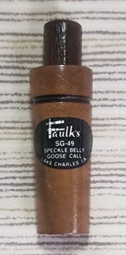 Faulk's Game Calls Speckled Belly Goose Call SG-49, Brown