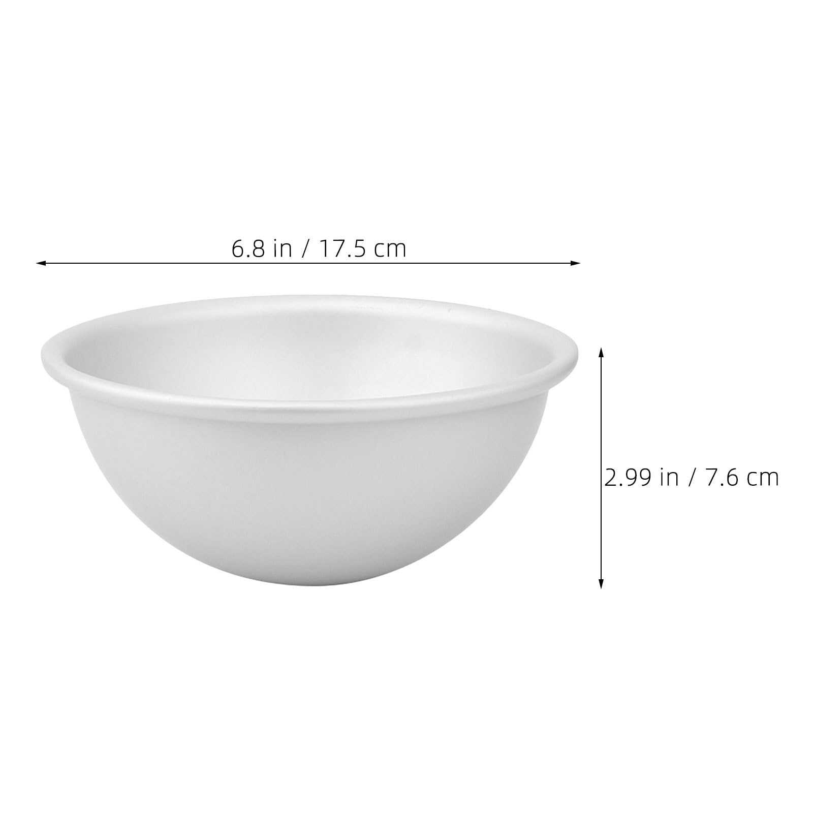 Zerodeko 2 stampi a cupola per torte, stampo a semisfera in alluminio da 6