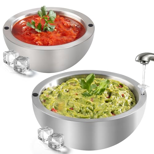 Useful Co. Dip Chiller Bowl Double Wall Stainless Steel 18oz And 35oz Set