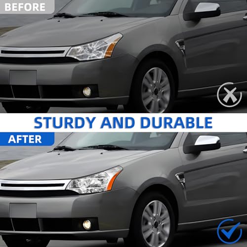 Rvplpr Headlight Assembly Compatible with 2008 2009 2010 2011 Focus S SE SES SEL Headlamp Chrome Housing OE Factory Replacement w/o Bulbs (Left Driver Side) by Rvplpr - Image 5