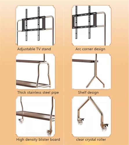 Soporte móvil universal para TV 43-75" con ruedas 360° miniatura 4