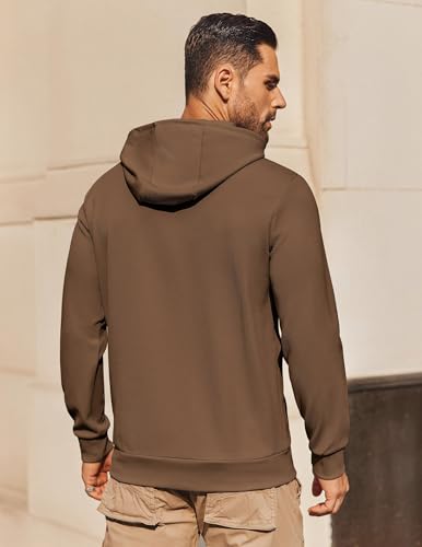 Image of COOFANDY Mens Hoodie Long Sleeve Casual Pullover Hooded Sweatshirt Fashion Drawstring Hoodies with Pocket