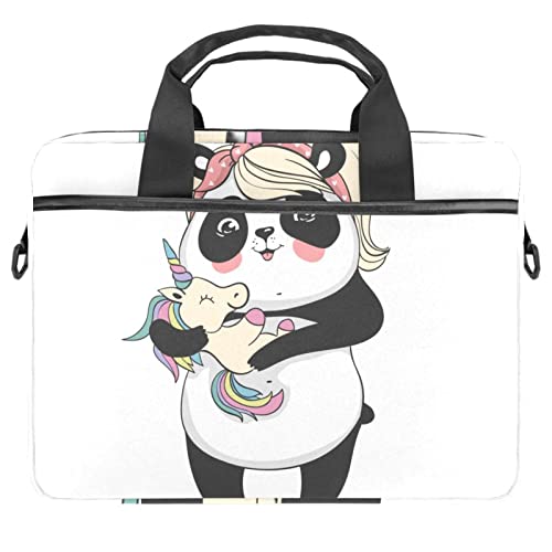 Sac à bandoulière pour ordinateur 13-14.5" licorne et panda