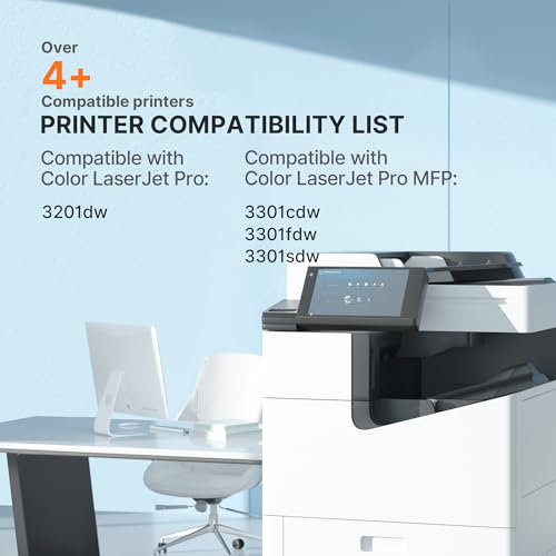 Image of E-Z Ink 218X with Chip Compatible for HP 218X Toner Cartridges 4 Pack 218A Toner for HP Color LaserJet pro MFP 3301fdw Toner 3301cdw 3201dw 3301sdw Printer Ink Set W2180A W2180X (BCMY)