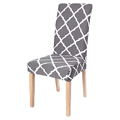 Image of Dining Table Chair Cover Set Polyester Spandex Elastic Printed Chair Cover Stretchable Removable Washable Protector Chair Covers Slipcovers Protective for Chair Cover Set of 1