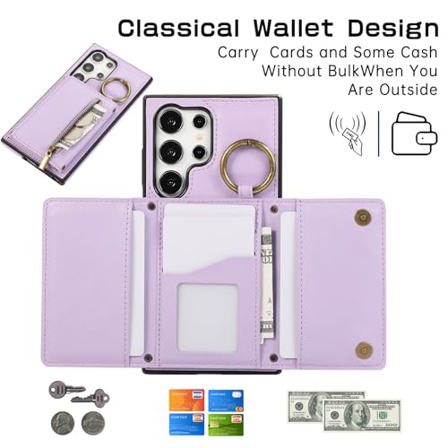 Coque Galaxy S23 Ultra Asuwish finition mate violette haute précision - 3
