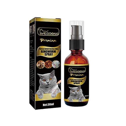 AMZLORD 30 ml Ringelflechte Milben Spray Krankheit Juckreiz Milbe Lindern Haustier Pflege Spray Reduzieren Lokale Entzündung Katze Liefert