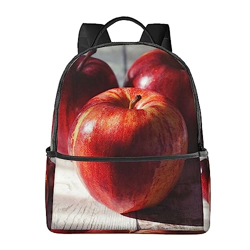 Sac à dos imprimé fruits anti-rayures noir avec compartiment pc et plusieurs poches