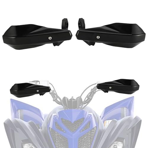 BIUGERCN Protège-Mains pour ATV 22 mm et 28 mm Petit Panneau Universel pour Raptor Grizzly 350 660 700 Warrior YFM 350 TRX 250-400EX LTZ400 Quad Noir