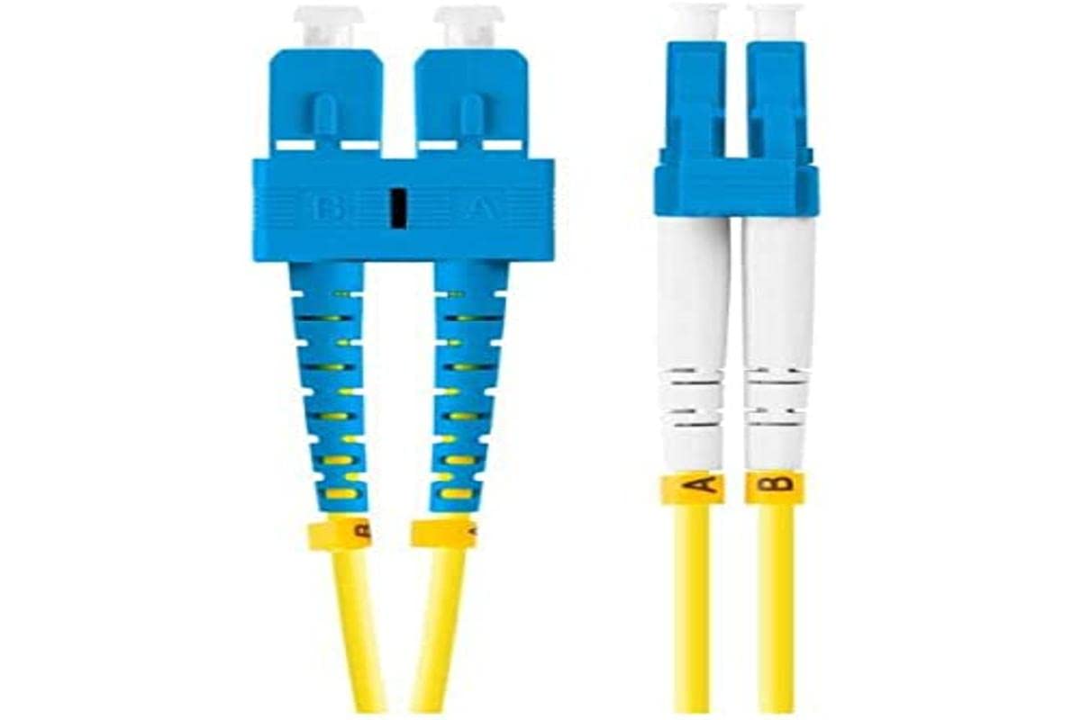 LATKA FIBRA 2M LANBERG MONO SC/UPC-LC/UPC DUPLEX G657A1 LSZH ŻÓŁA