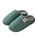 Hausschuhe Damen Plüsch Pantoffeln Herren Plüsch Hausschuhe Winter Warme Bequeme Memory Foam Hause Flauschige Schuhe mit Dickem Einfarbig Warme Indoor Slippers