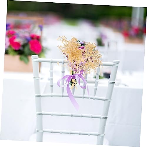 Bouquet de flores secas Gypsophila blanco para decoración miniatura 7