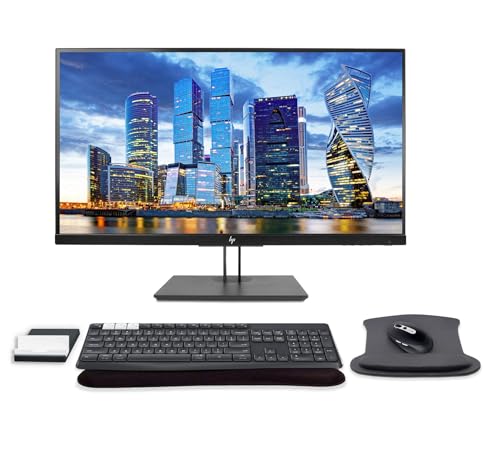 Image of HP Z27 27 Inch 4K UHD Multi-Device Monitor Bundle with USB-C, HDMI, Bluetooth K375s Keyboard & M585 Mouse, Gel Pads